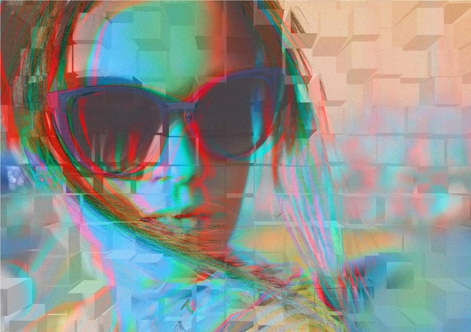 Frau mit Brille