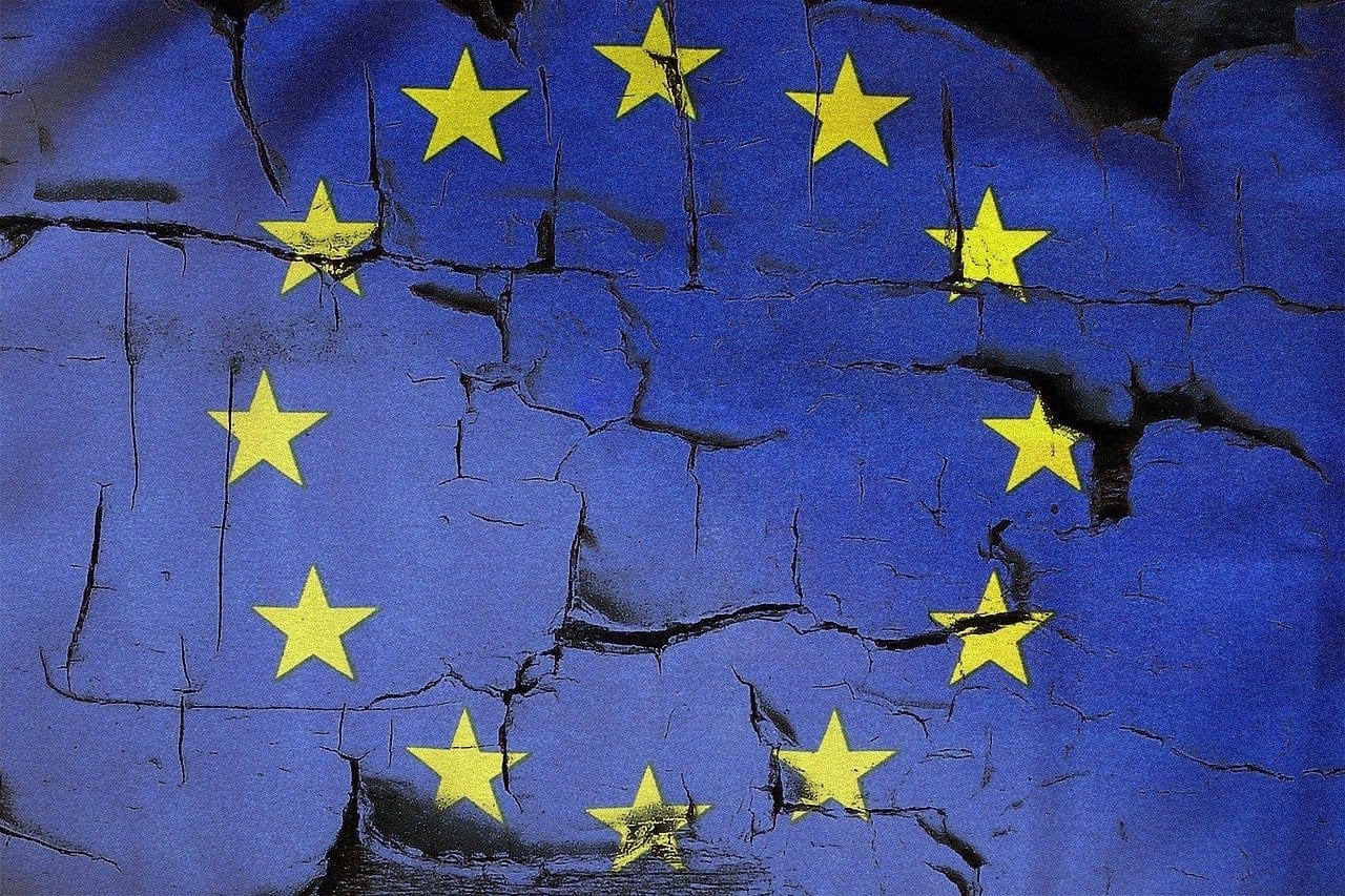 Flagge des Europarats und der EU