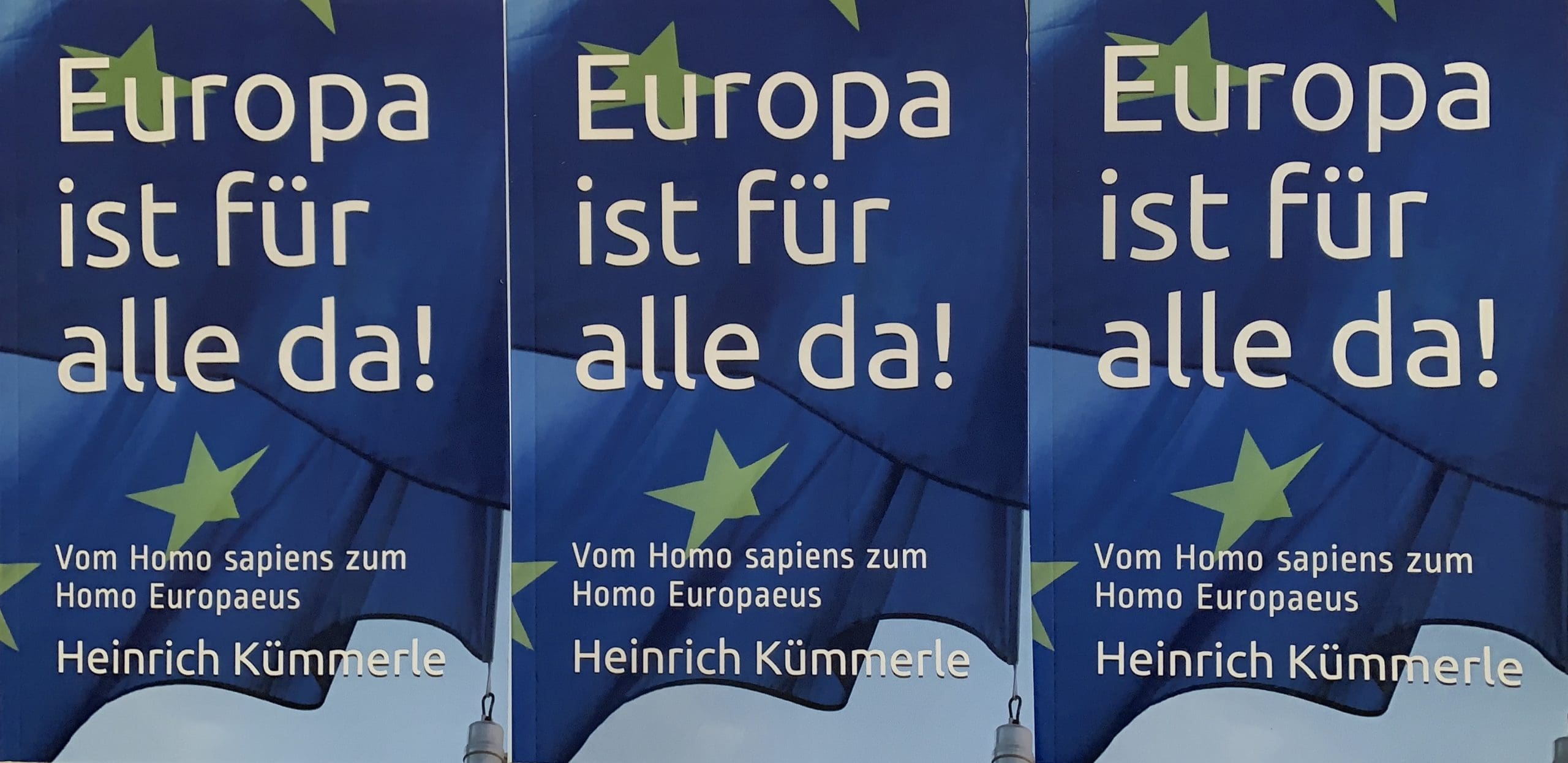 Drei Bucheinbände von Europa ist für alle da!