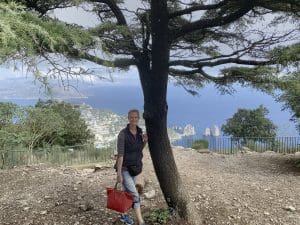 Tina auf Anacapri im Oktober 2019