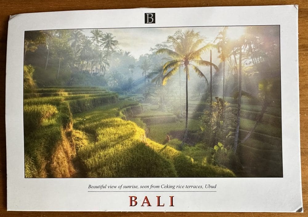 Postkarte aus Bali